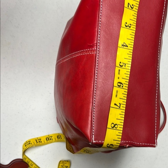 Vintage Wilson Leather Bag Red - Picture 15 of 16